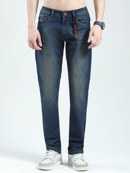Monte Carlo - Men Solid Regular Fit Blue Jeans