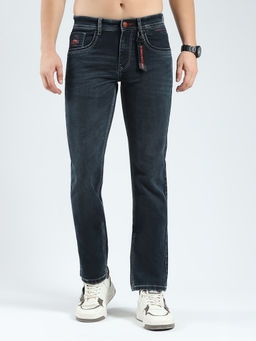 Monte Carlo - Men Solid Regular Fit Blue Jeans