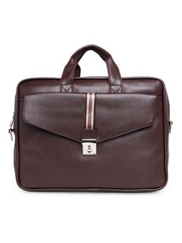 MBOSS - Faux Leather 15.6 Inch Laptop Messenger Bag