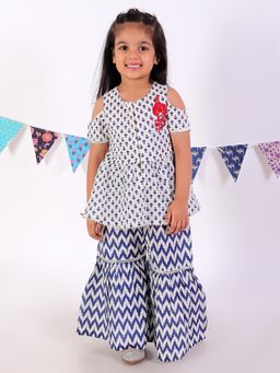 Lil Drama - Girls Top With Sharara (Set of 2)