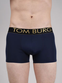 Tom Burg - Men Navy Solid Trunk with Ultrasoft Waistband