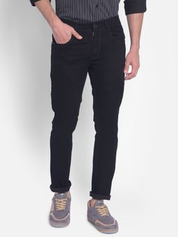 CRIMSOUNE CLUB - Mens Black Slim Jeans