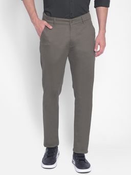 CRIMSOUNE CLUB - Mens Olive Printed Trouser