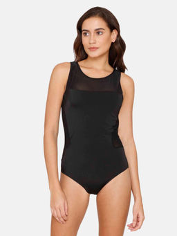 Zivame - Coucou Slip-on Bodysuit - Jet Black