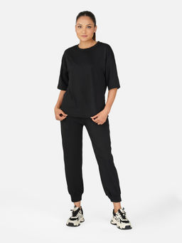 Wear Jukebox - Cloud Comfort Black T-Shirt with Joggers (Set of 2)