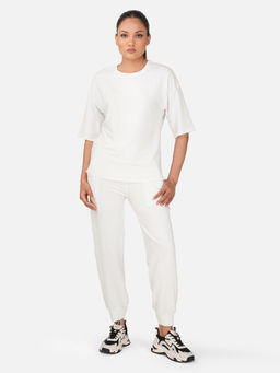 Wear Jukebox - Cloud Comfort White T-Shirt with Joggers (Set of 2)