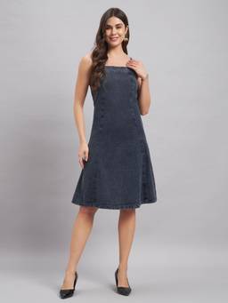 Label nyc apparel - Grey Women Long Strappy Dress