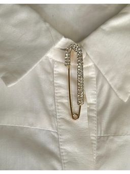AMOSSH - Safety Pin Studded Brooch
