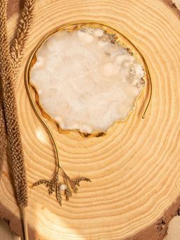 SOUL WORKS - Floating Fern Moonstone Necklace
