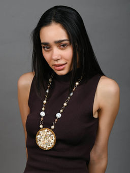 Odette - Multi-Color Pearl Alloy Embellished Jewellery Set