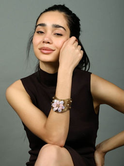 Odette - Purple Alloy Stylish Cuff