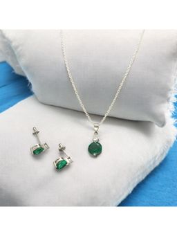 Sri Jagdamba Pearls - Xeni 925 Silver Pendant Set