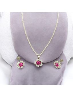 Sri Jagdamba Pearls - Elinor 925 Silver Pendant Set