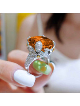 Amorenmore - Zarqa Citrine Crown Ring