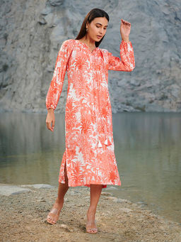 House of Soi - Red Shelly Printed Dress
