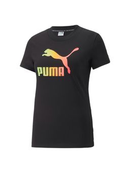 Puma - Summer Squeeze Slim Graphic Women Black T-shirts
