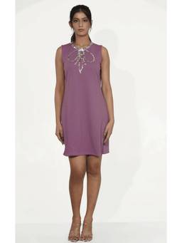 Galocher Clothing - Mauve Boutique Sparkle-Ribbed Dress