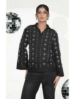 Galocher Clothing - Embellished Black Shirt
