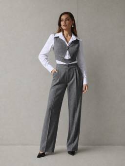 Stylia - White Sirene Shirt With Pant