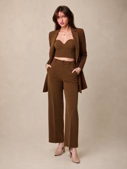 Stylia - Brown Delvra Co-ord Set