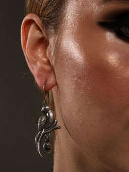 VENI - Silver Plated Oxidised Earrings