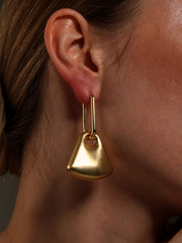 VENI - Gold Plated Oxidised Earrings