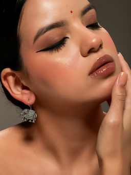 VENI - Silver Plated Oxidised Earrings