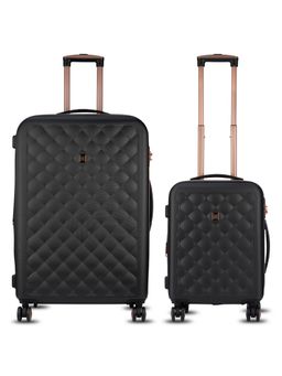 it luggage - Fashionista Black Set of 2 28-20 Inches Expandable Hardsided TSA Luggage Trolley