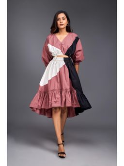 Deepika Arora - Flared Bottom Pink Co-Ord (Set of 2)