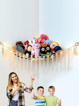 Ecofynd - Stuffed Animal Toy Hammock Off White