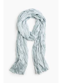 H&M - Women Blue Crinkled Satin Scarf