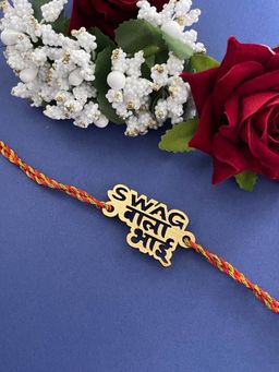 Digital Dress Room - Fancy Rakhi Design Funky Slogan Swag Wala Bhai Mauli