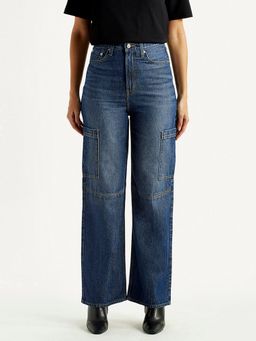 Levi's - Women High Rise Comfortable Fit Wide Leg Blue Jeans