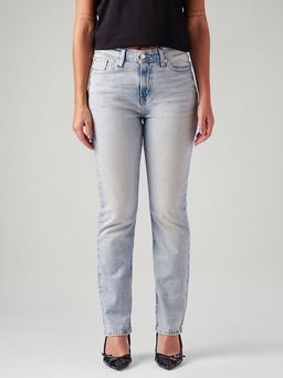 Levi's - Women Light-Blue Wedgie Slim Fit Mid Rise Jeans