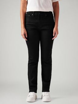 Levi's - Women Black Wedgie Slim Fit Mid Rise Jeans