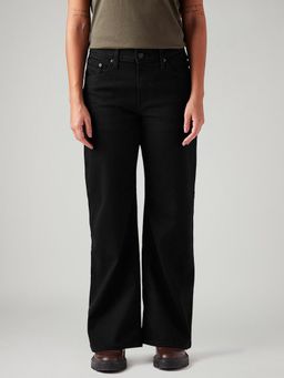 Levi's - Women Black Comfortable Fit Wide Mid Rise Jeans