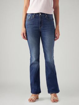 Levi's - Women 725 Blue Straight Fit Bootcut High Rise Jeans