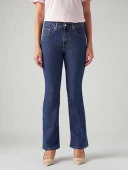 Levi's - Women 725 Blue Straight Fit Bootcut High Rise Jeans