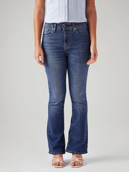 Levi's - Women 725 Blue Straight Fit Bootcut High Rise Jeans
