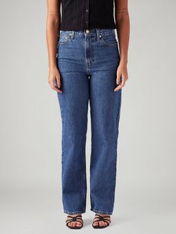 Levi's - Women Blue Ribcage Regular Fit Mid Rise Jeans