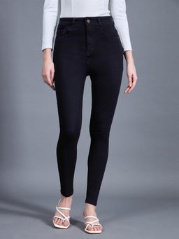 Miss Chase - Women Black Skinny Fit Clean Look Regular Length Clean Look Denim Jeans