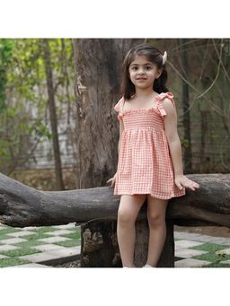 ZACH & KIKI - Blissful Orange Mini Dress