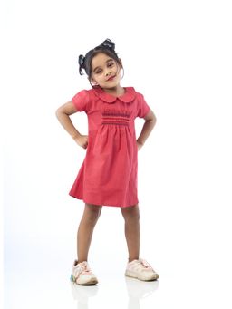 ZACH & KIKI - Peterpan Mini Dress-Red