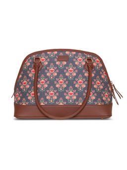 Zouk - Womens Handcrafted Vegan Printed Mughal Garden Print Dome Shaped Bag