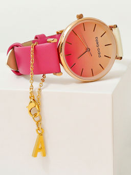 Pipa Bella by Nykaa Fashion - Gold-Plated A Initial Watch Charm