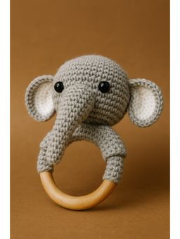 FUNKRAFTS - Handmade Crochet Chota Appu Baby Rattle Handcrafted with Love