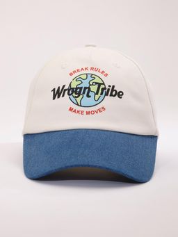 WROGN - Printed Wrogn Tribe Two-Tone Cap - Blue/White