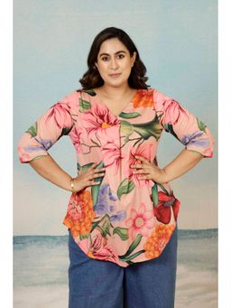 Amydus - Women Pink Printed Top