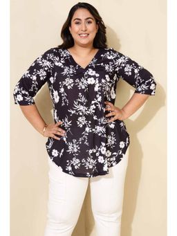 Amydus - Women Black Printed Top