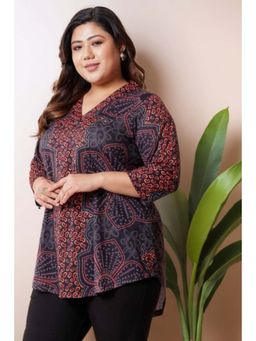 Amydus - Women Maroon Printed Top